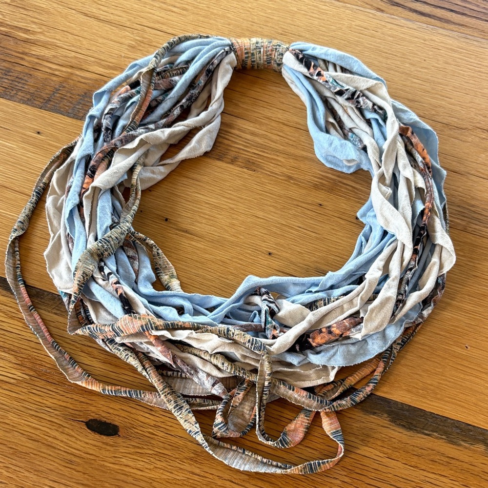 Multicolor Fabric Infinity Scarf